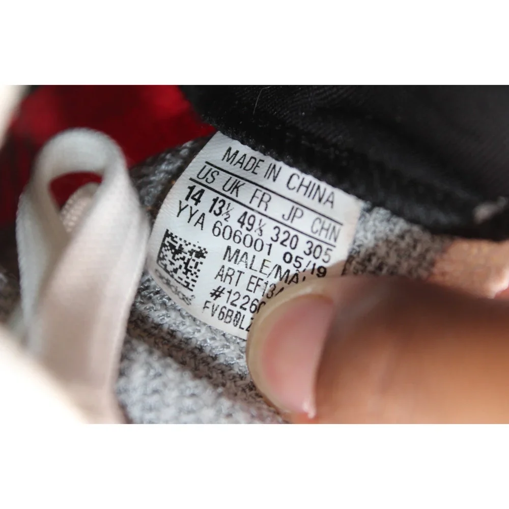 Size 14 - adidas Ultra Boost 19 White Scarlet - EF1341